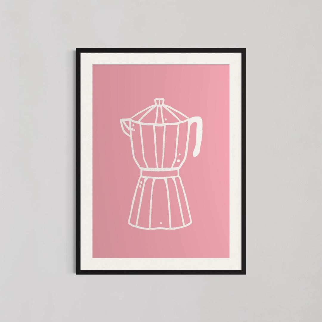 Moka Pot Coffee Maker Kitchen Wall Art - Style My Wall