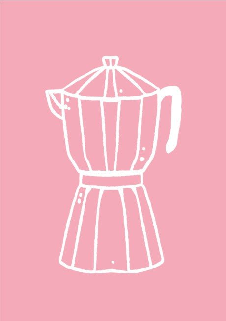 Moka Pot Coffee Maker Kitchen Wall Art