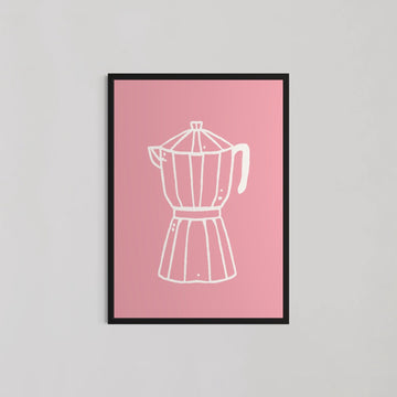 Moka Pot Coffee Maker Kitchen Wall Art - Style My Wall