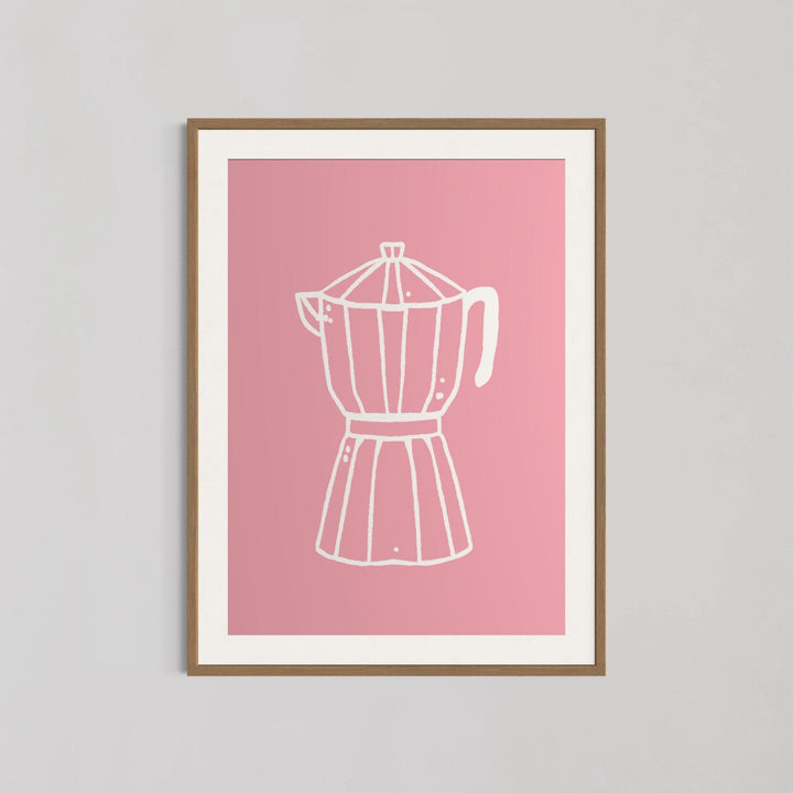 Moka Pot Coffee Maker Kitchen Wall Art - Style My Wall,frame