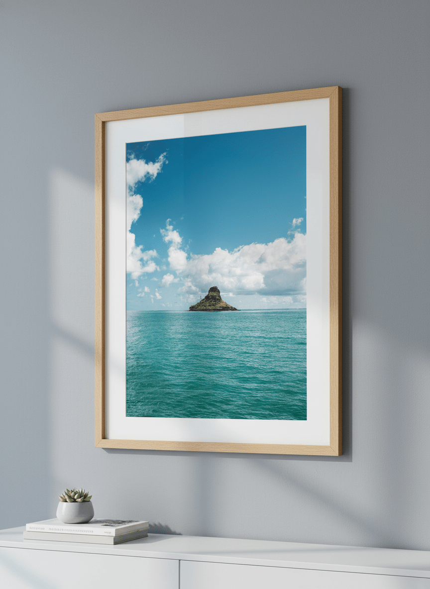 Contemporary wall art featured in a bright modern office workspace