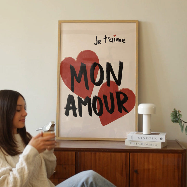 Mon Amour Kitchen Print - Style My Wall