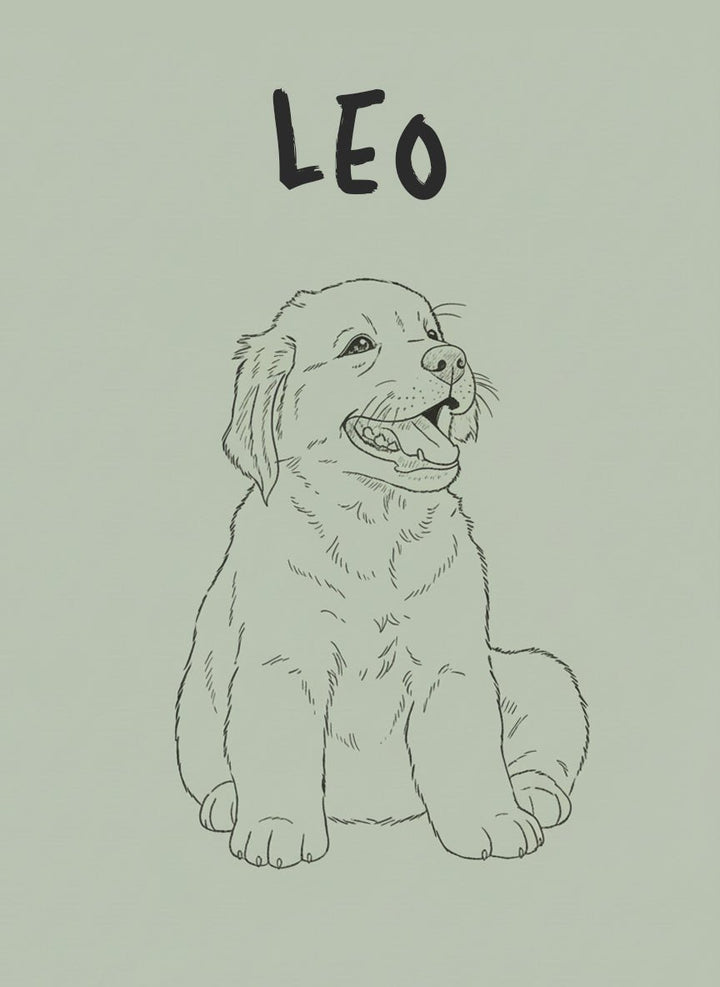 Monoline Custom Pet Personalisation Wall Art wall - art - picture - poster