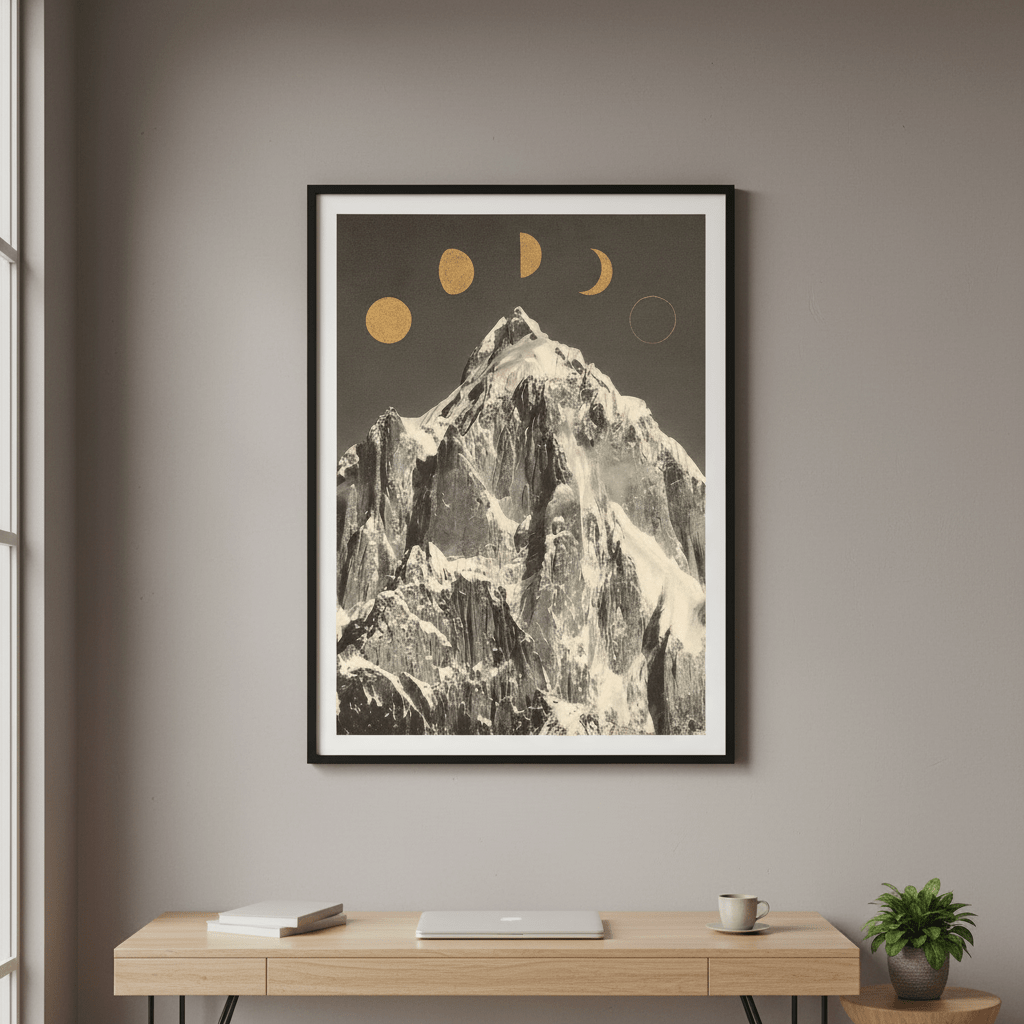 Moon Phases by Florent Bodart wall - art - picture - poster