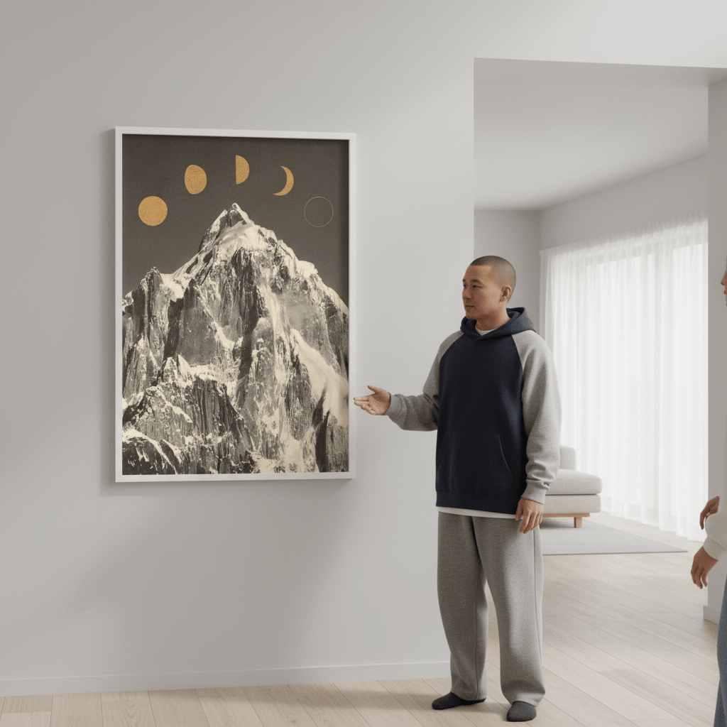 Moon Phases by Florent Bodart wall - art - picture - poster