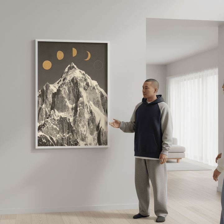Moon Phases by Florent Bodart wall - art - picture - poster