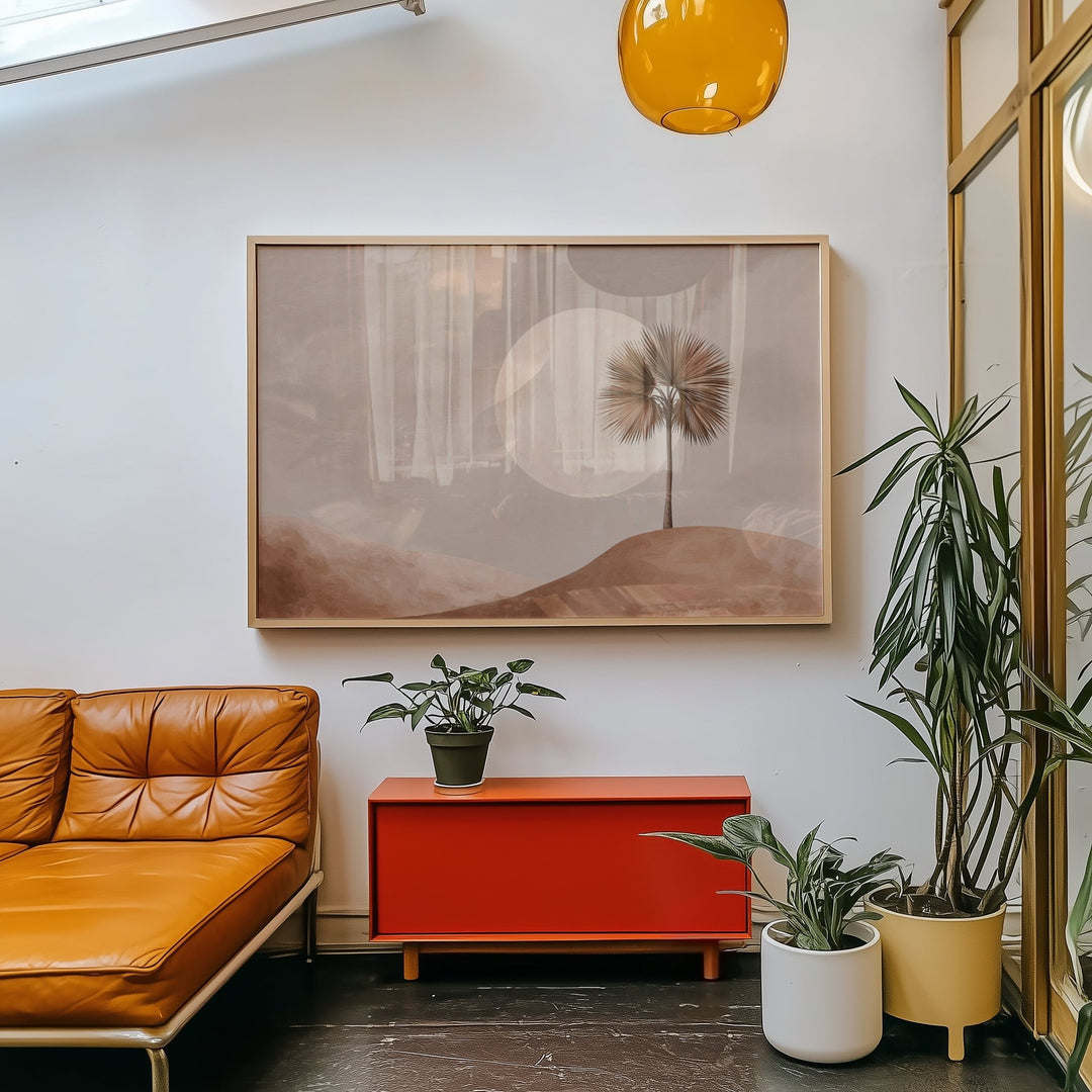 Moonrise Palm Wall Art wall - art - picture - poster