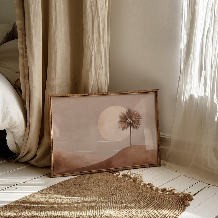 Moonrise Palm Wall Art wall - art - picture - poster