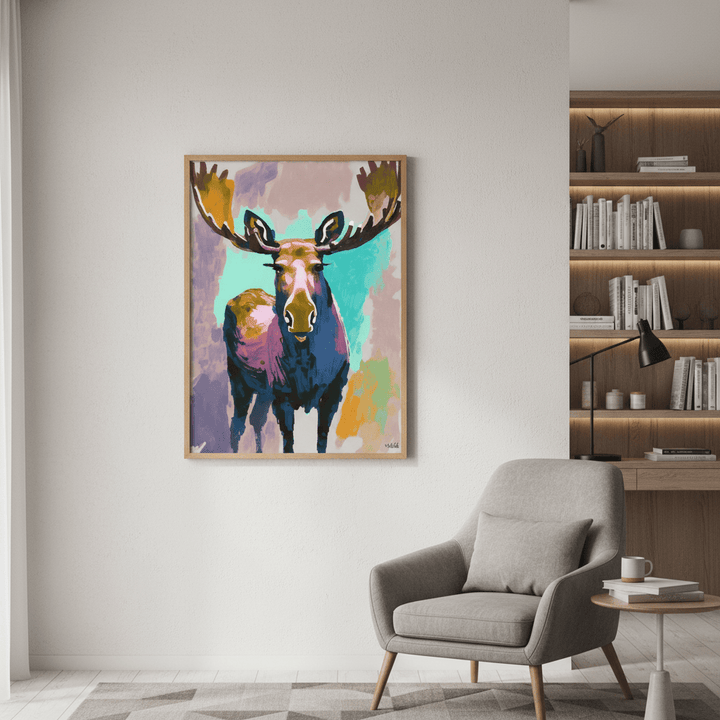 Moose by Inkheart Designs wall - art - picture - poster