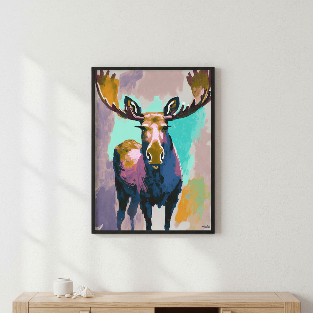 Moose by Inkheart Designs wall - art - picture - poster