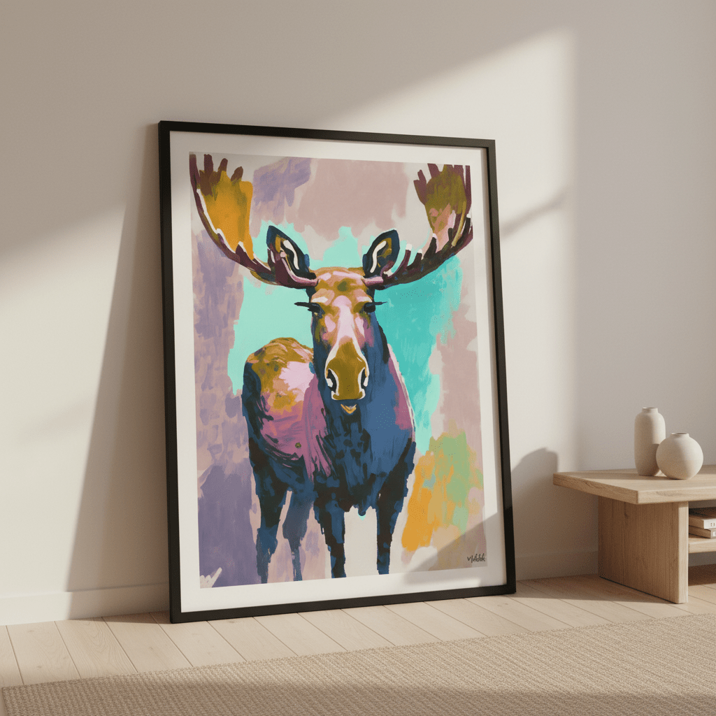 Moose by Inkheart Designs wall - art - picture - poster