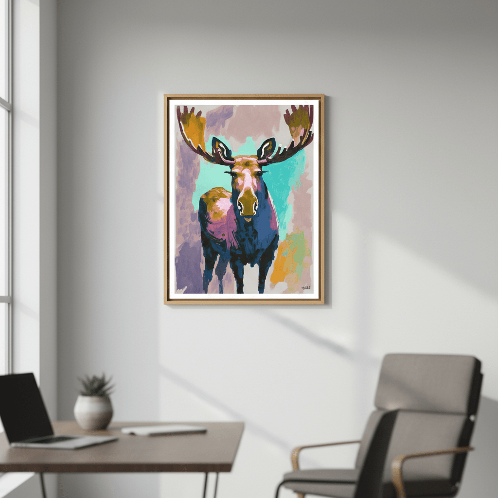 Moose by Inkheart Designs wall - art - picture - poster