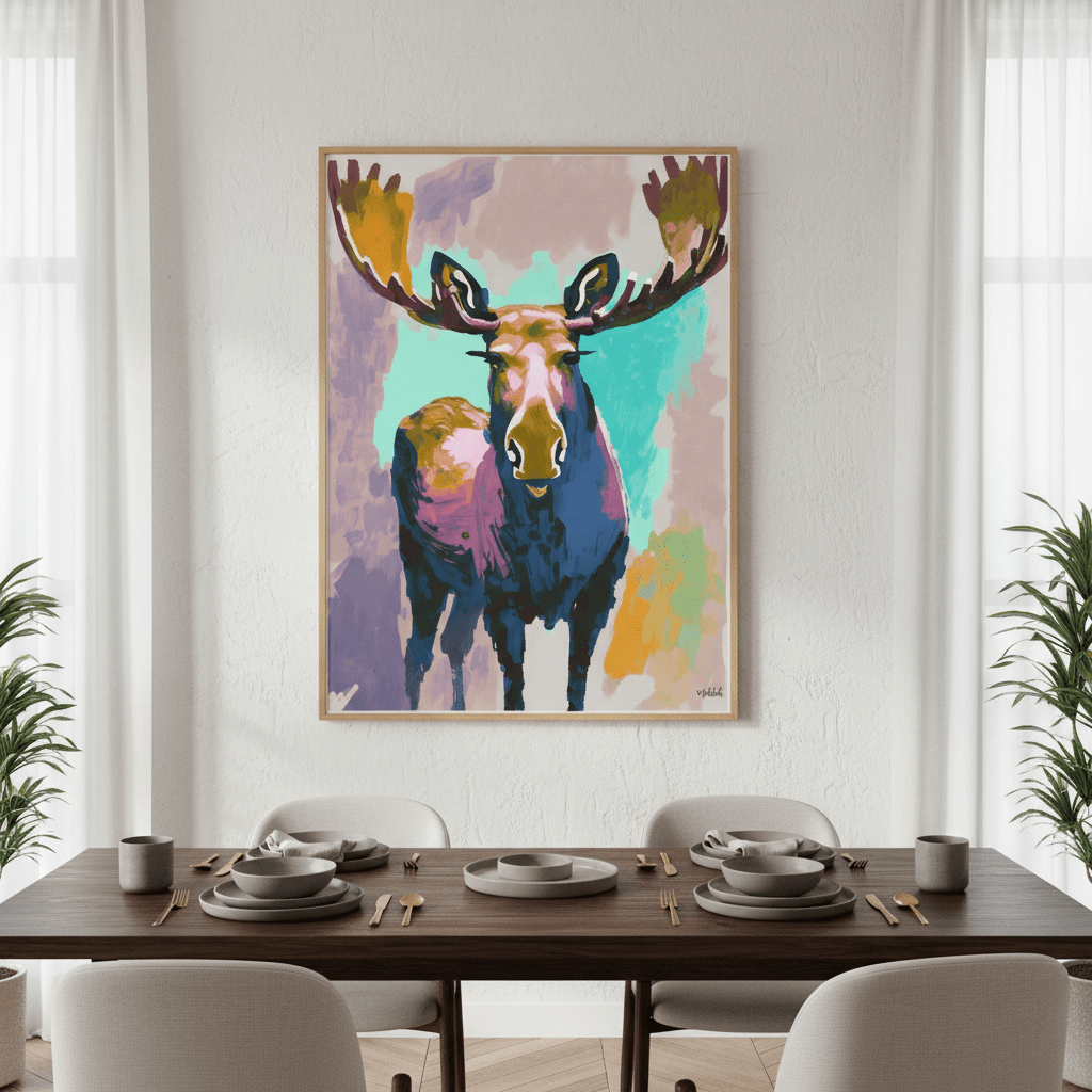 Moose by Inkheart Designs wall - art - picture - poster