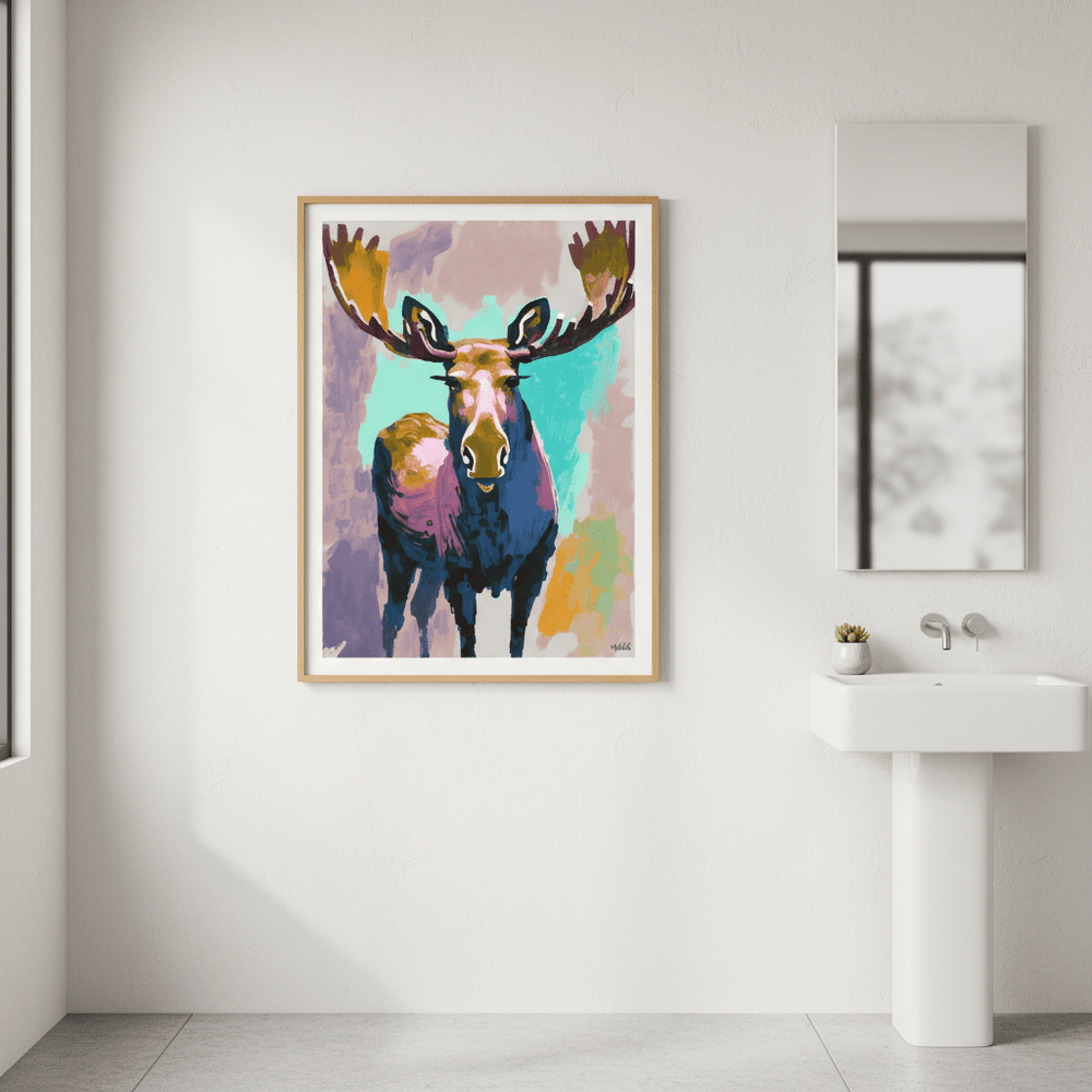 Moose by Inkheart Designs wall - art - picture - poster