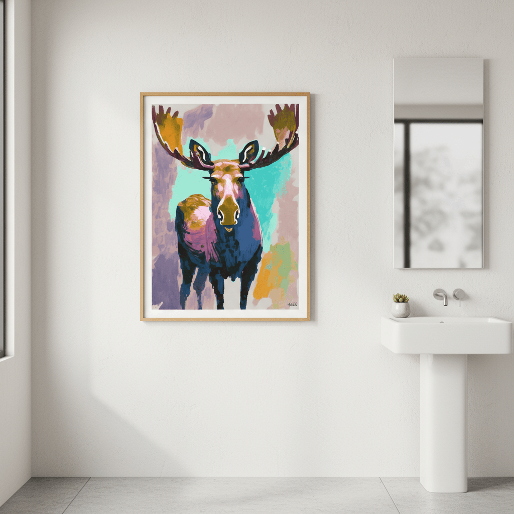 Moose by Inkheart Designs wall - art - picture - poster