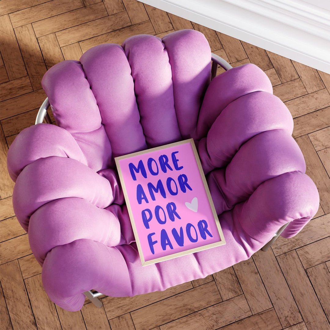 More Amore Pink Trendy Print - Style My Wall