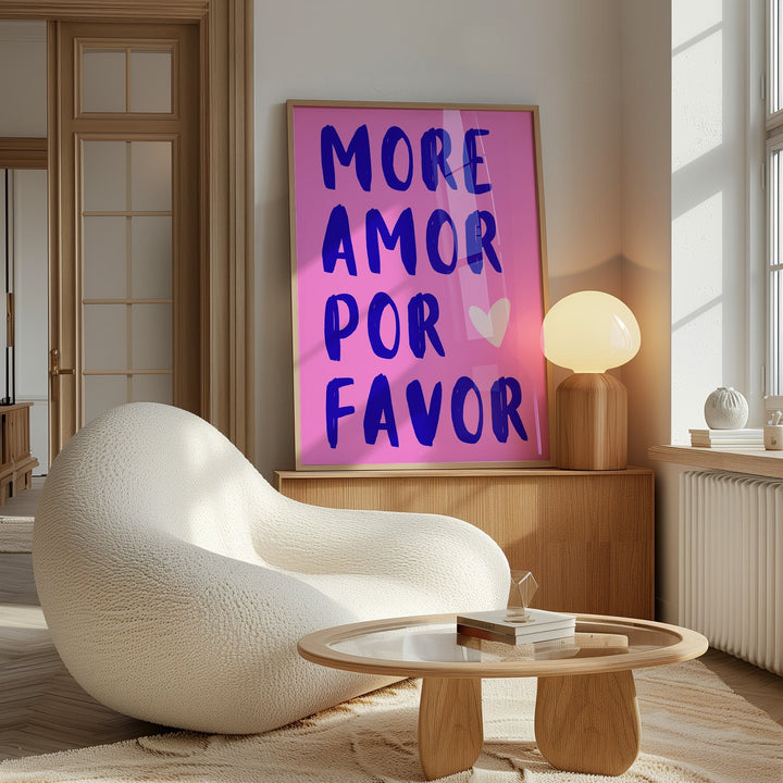 More Amore Pink Trendy Print - Style My Wall