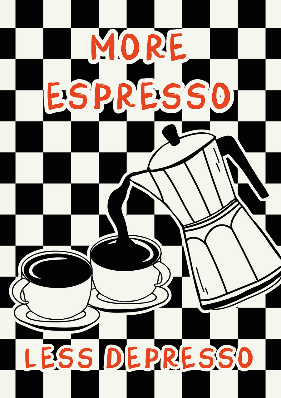 More Espresso Pouring Bialetti by Lisa Solomoniuk
