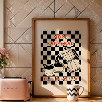 More Espresso Pouring Bialetti - Style My Wall