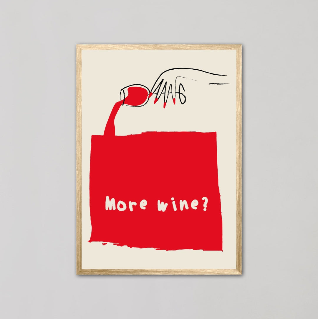 More Wine? Kitchen Wall Art - Style My Wall