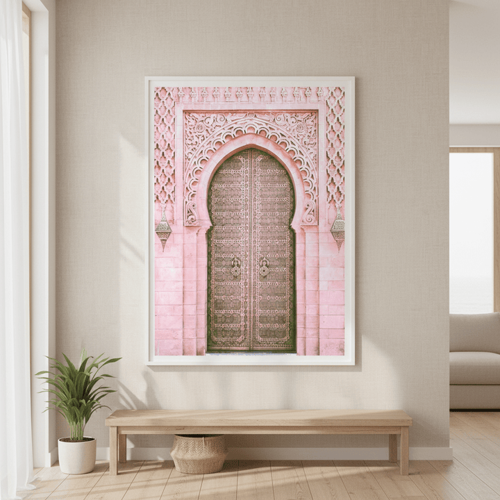 Moroccan Pink Door Photograph wall - art - picture - poster
