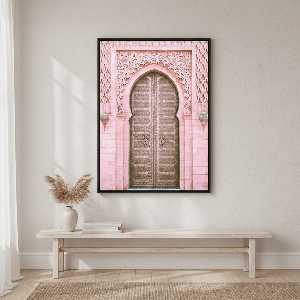 Moroccan Pink Door Photograph wall - art - picture - poster