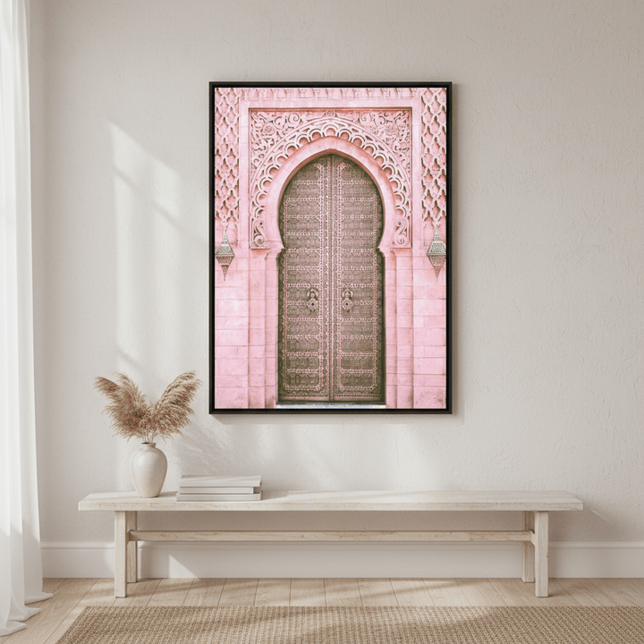 Moroccan Pink Door Photograph wall - art - picture - poster