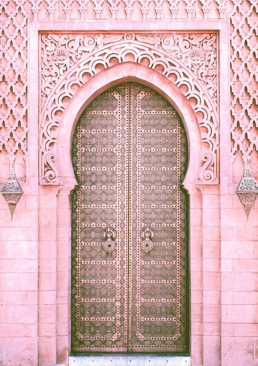 Moroccan Pink Door Photograph