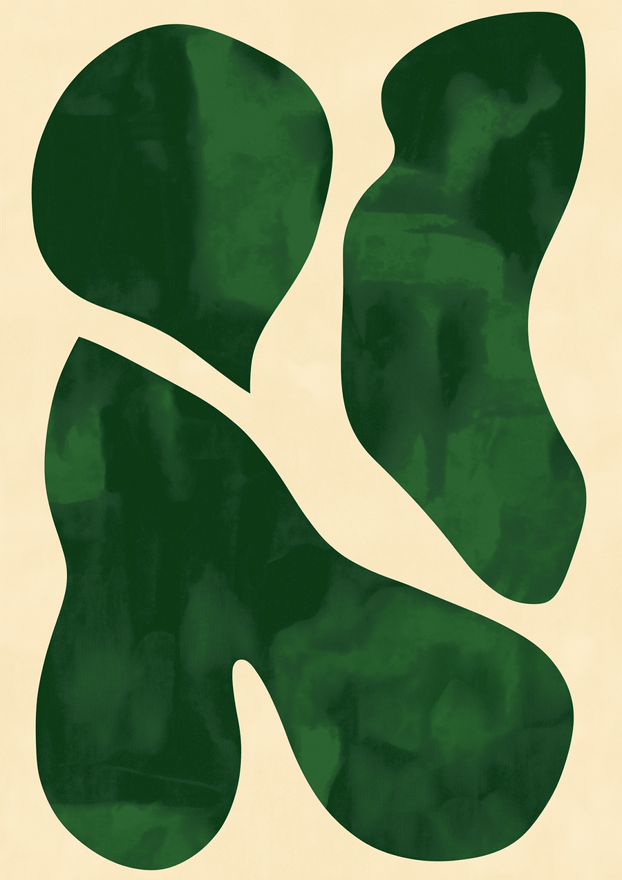 Moss Leaf Abstract Wall art
