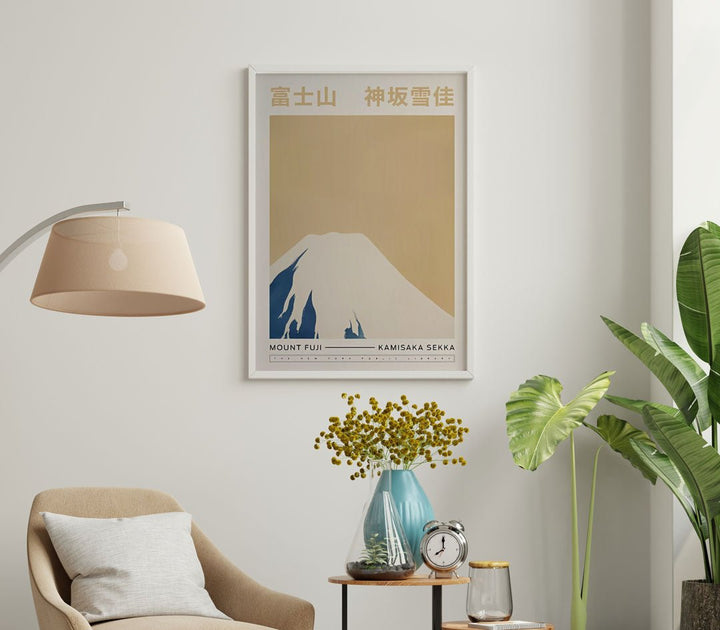 Mount Fuji From Momoyogusa Wall Art by Kamisaka Sekka - Style My Wall