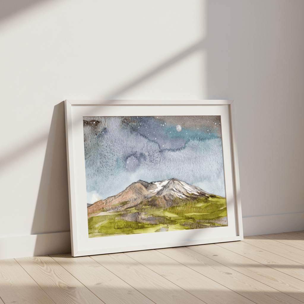 Mount St Helens by Meredith O'Neal wall - art - picture - poster
