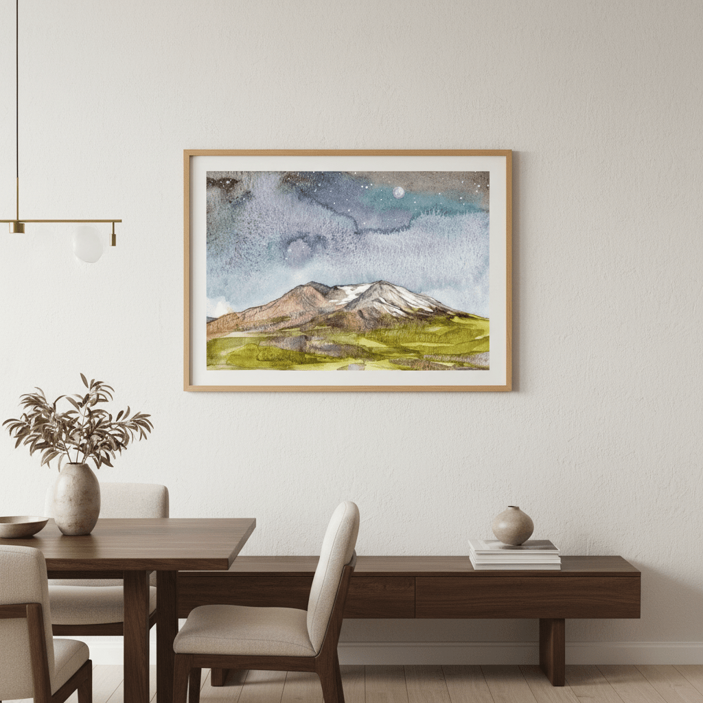 Mount St Helens by Meredith O'Neal wall - art - picture - poster