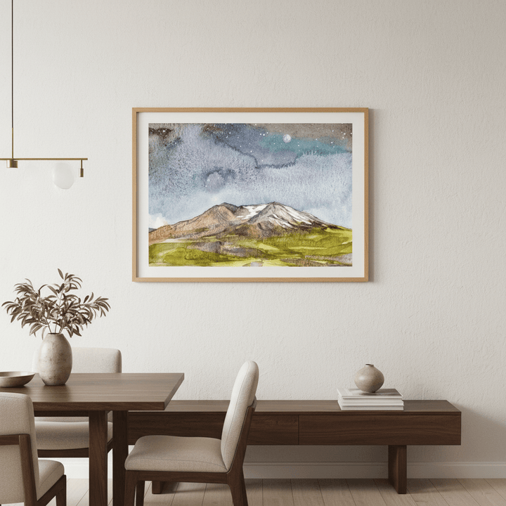 Mount St Helens by Meredith O'Neal wall - art - picture - poster