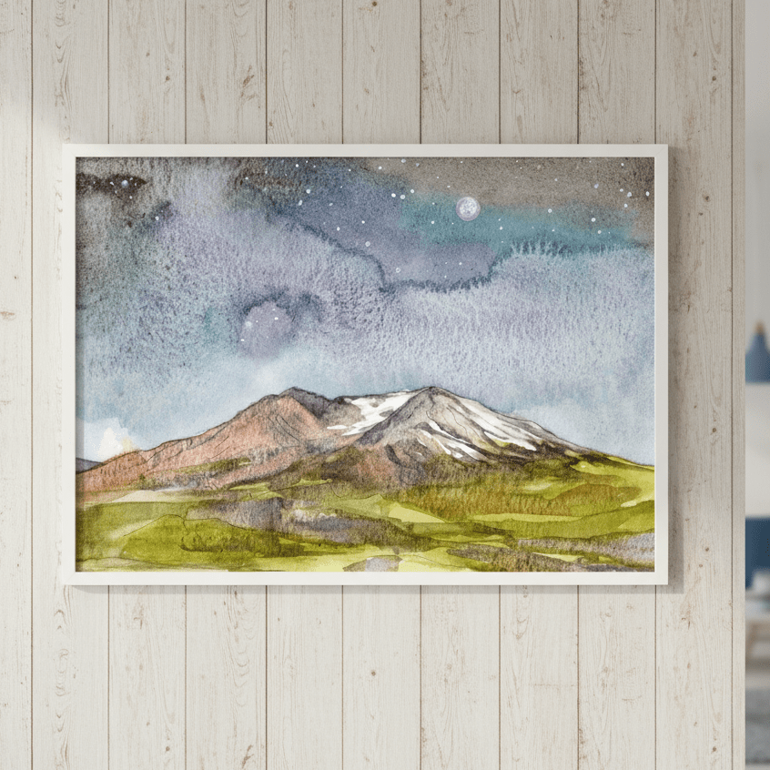 Mount St Helens by Meredith O'Neal wall - art - picture - poster