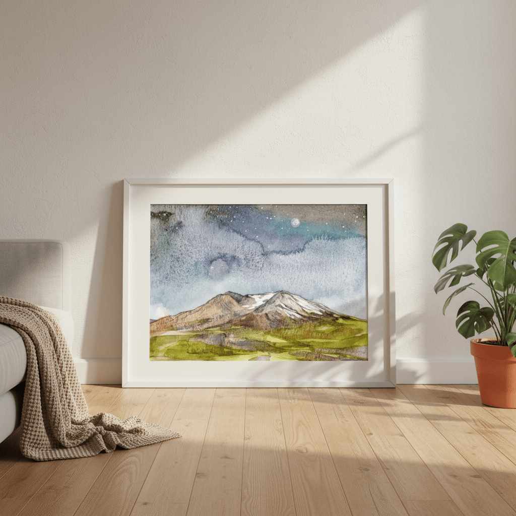 Mount St Helens by Meredith O'Neal wall - art - picture - poster