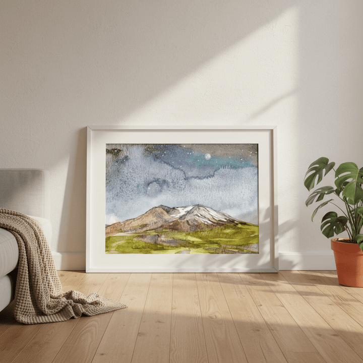 Mount St Helens by Meredith O'Neal wall - art - picture - poster