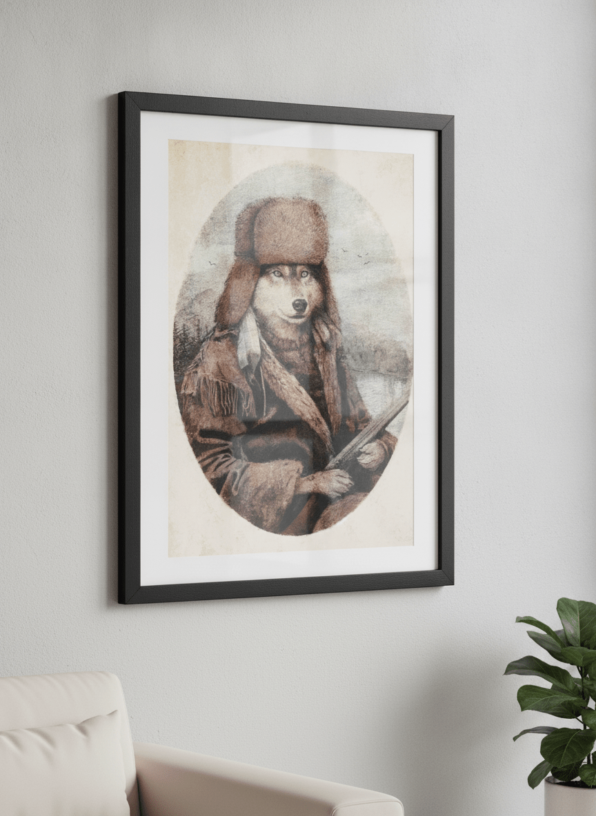 Modern wall art styled above a sofa in a neutral living room