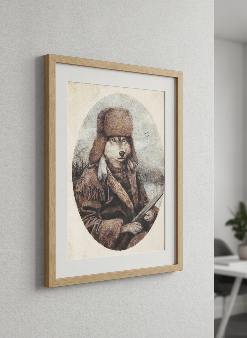 Contemporary wall art featured in a bright modern office workspace