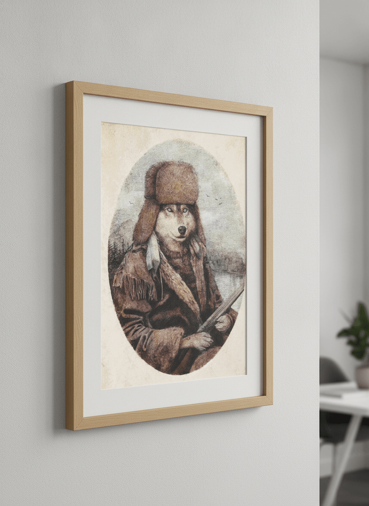 Contemporary wall art featured in a bright modern office workspace