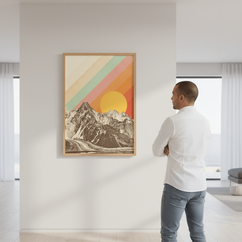 Mountainscape by Florent Bodart wall - art - picture - poster