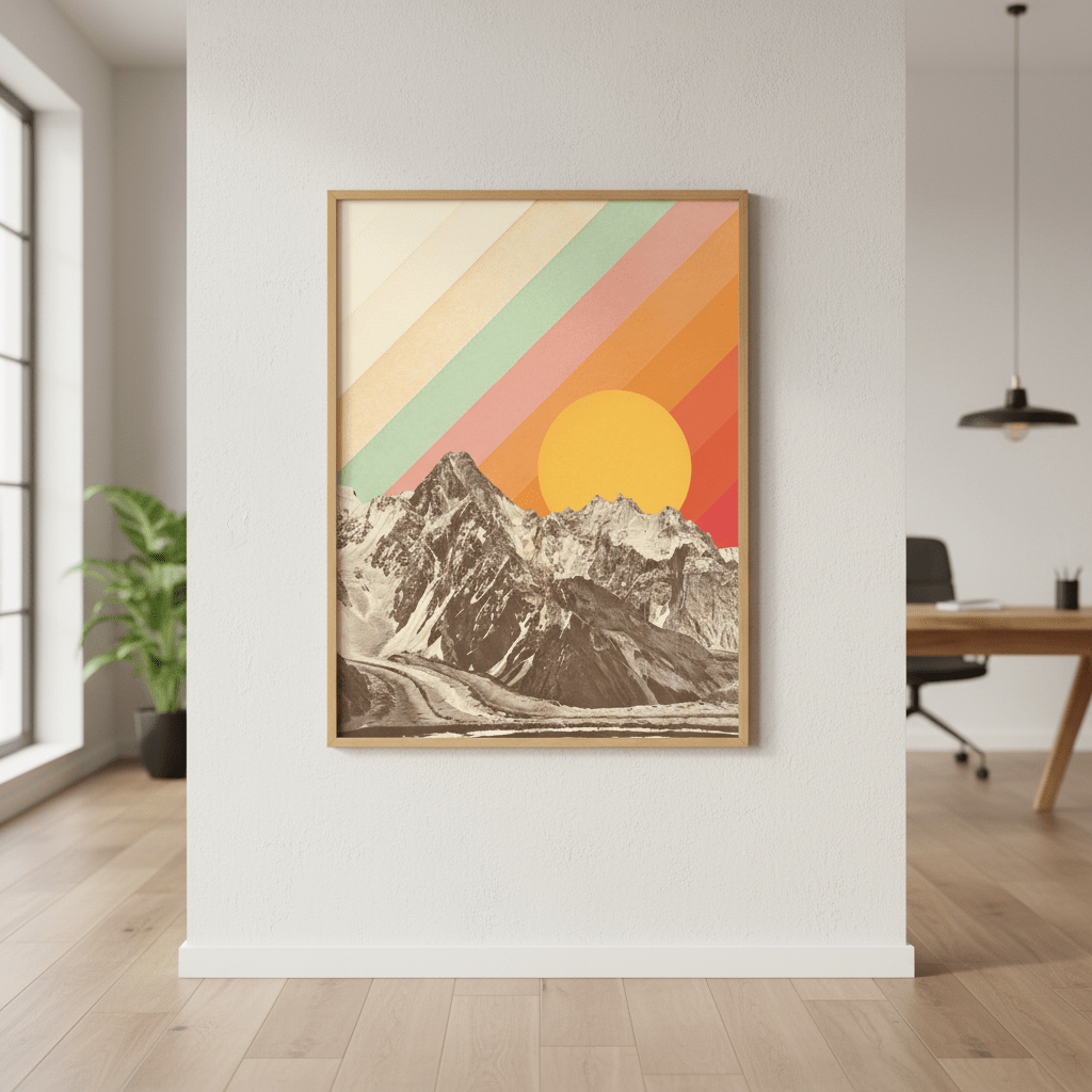 Mountainscape by Florent Bodart wall - art - picture - poster