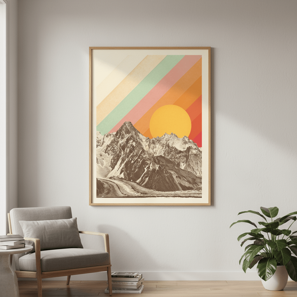 Mountainscape by Florent Bodart wall - art - picture - poster