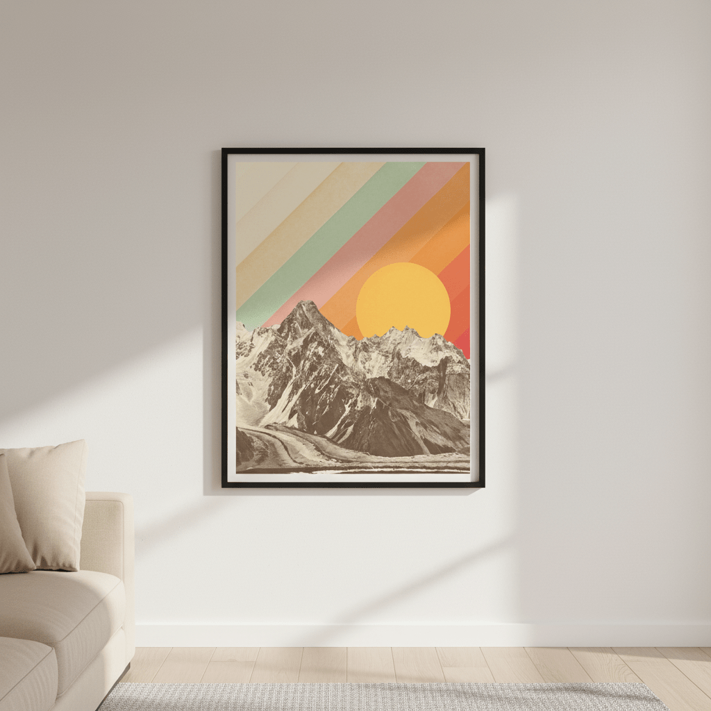 Mountainscape by Florent Bodart wall - art - picture - poster