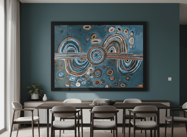 Moving Rivers Landscape By Maria Watson Trudgett