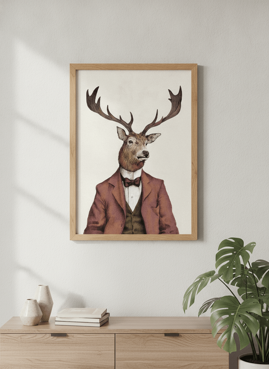 Modern wall art styled above a sofa in a neutral living room