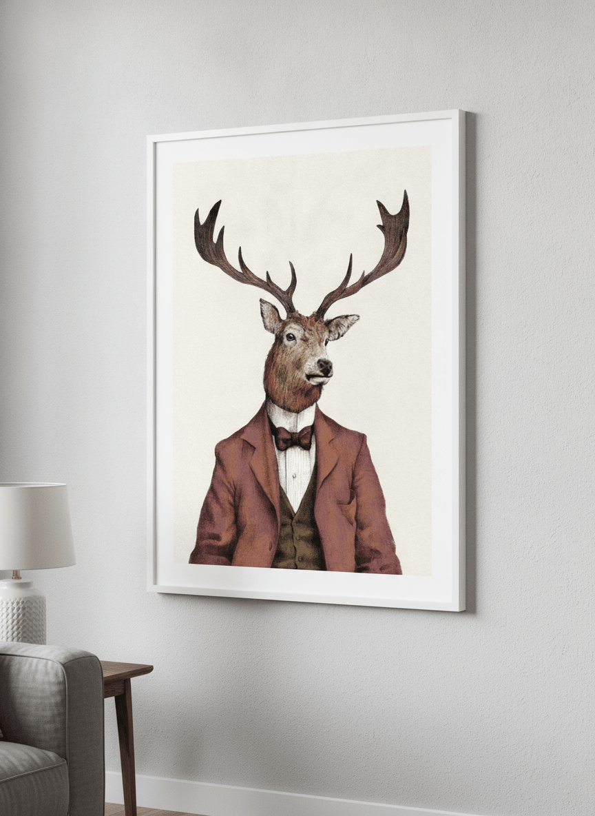 Modern wall art styled above a sofa in a neutral living room