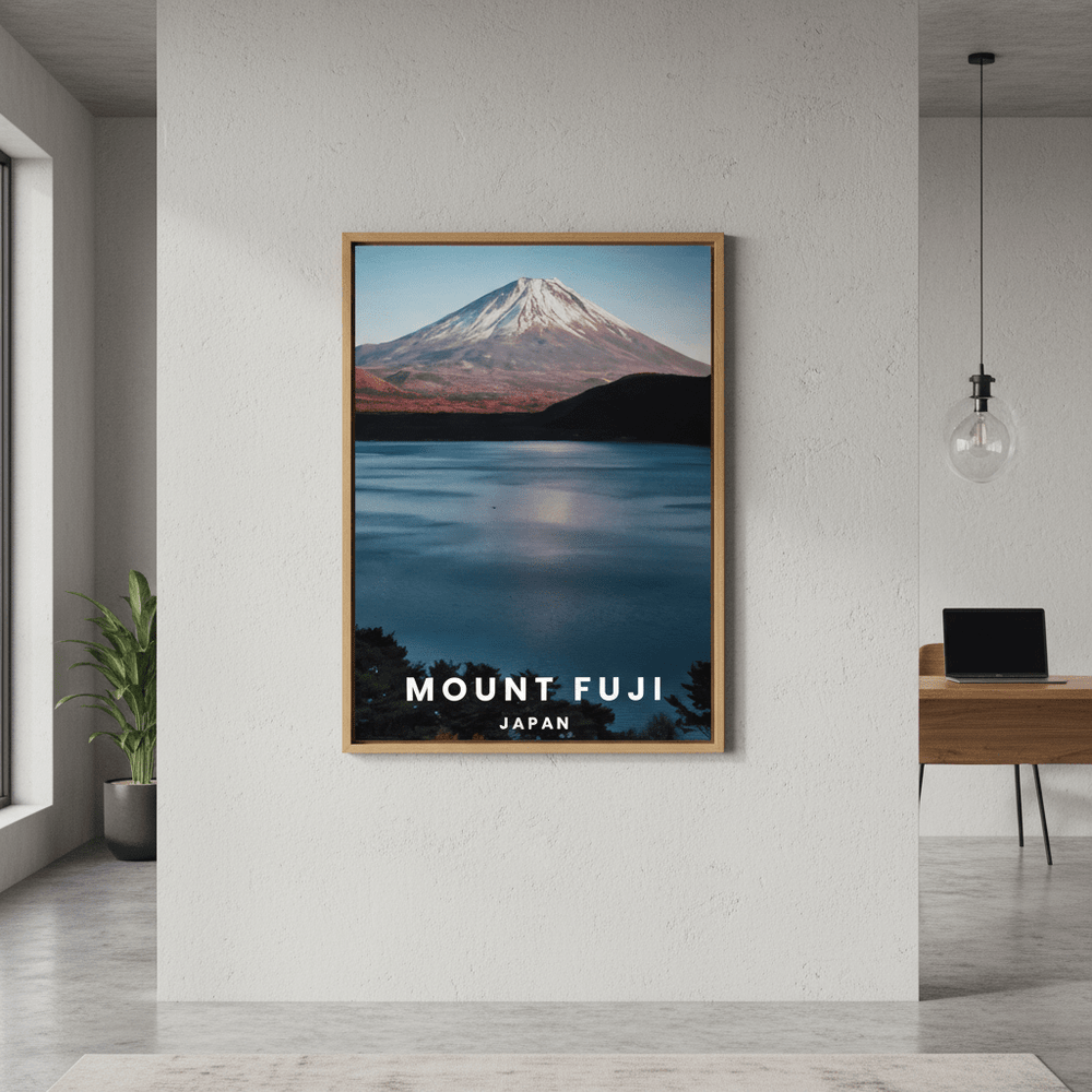 Mt Fuji Travel Poster, Japan by L10 wall - art - picture - poster