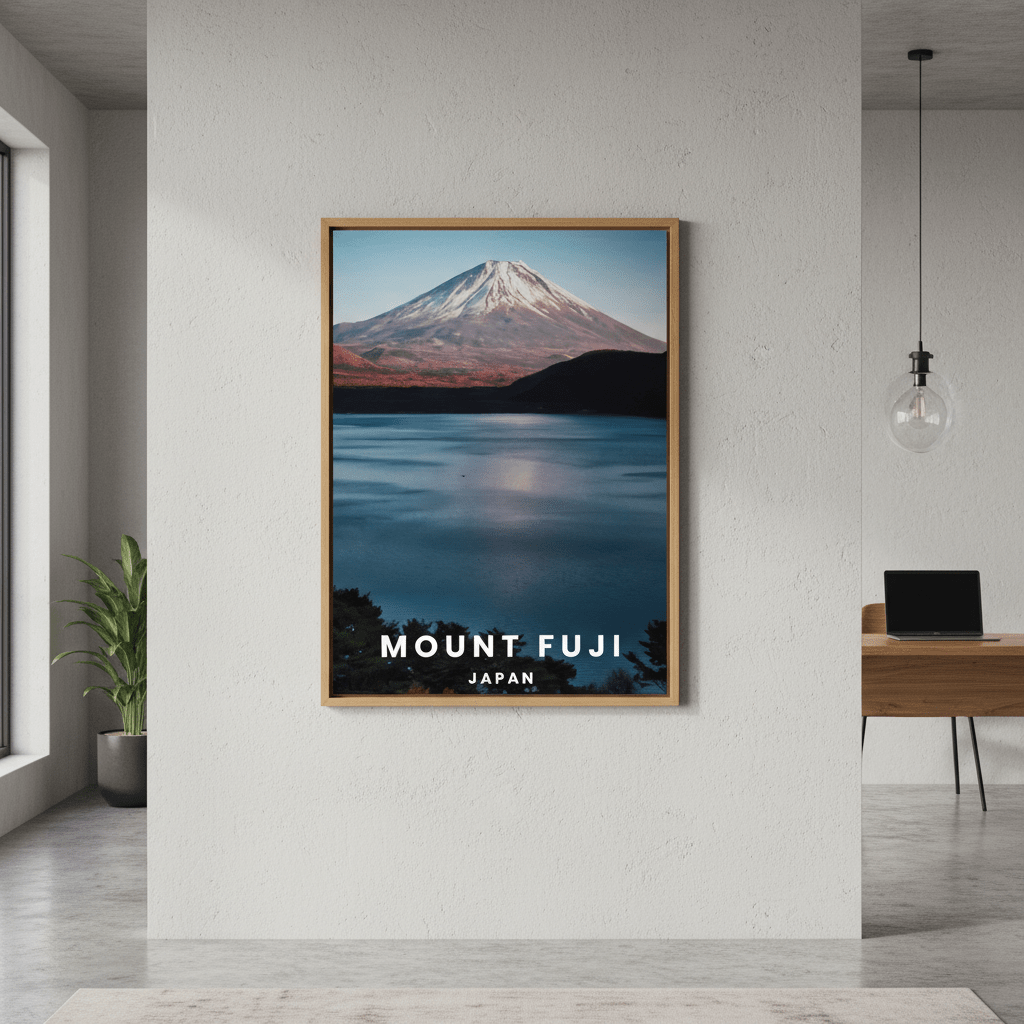 Mt Fuji Travel Poster, Japan by L10 wall - art - picture - poster
