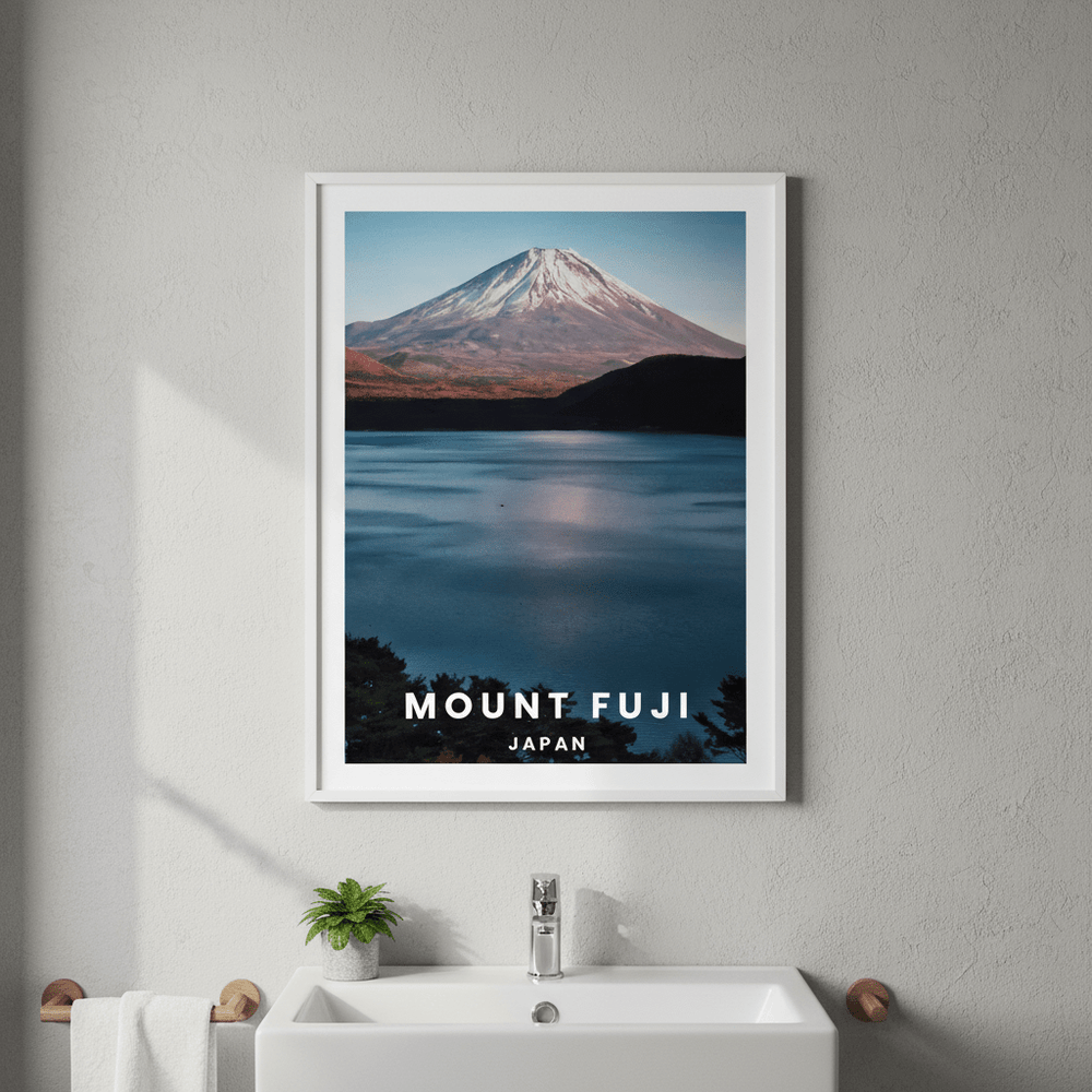 Mt Fuji Travel Poster, Japan by L10 wall - art - picture - poster