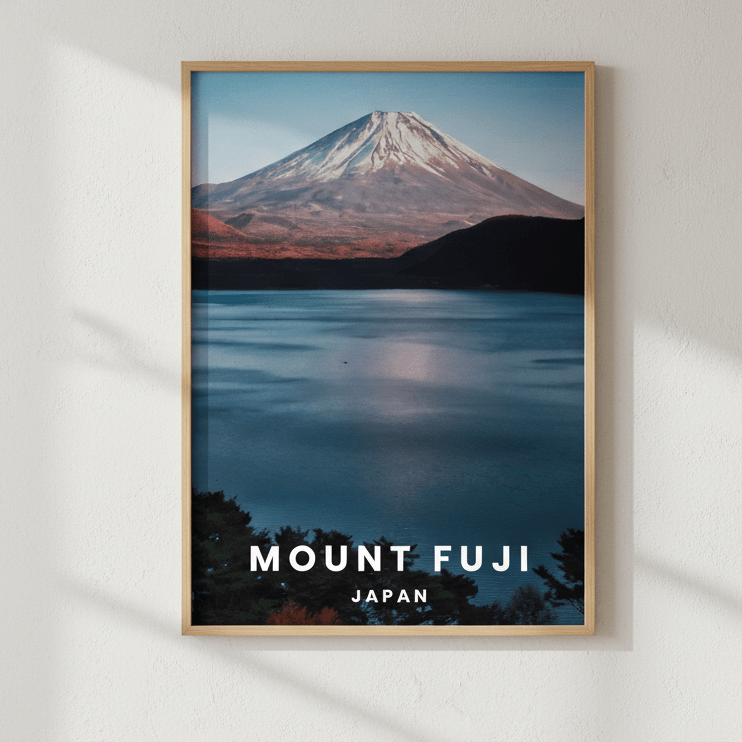 Mt Fuji Travel Poster, Japan by L10 wall - art - picture - poster